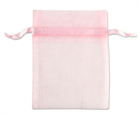 3 x 4 inch organza pouces lt. Pink - Item # 14239