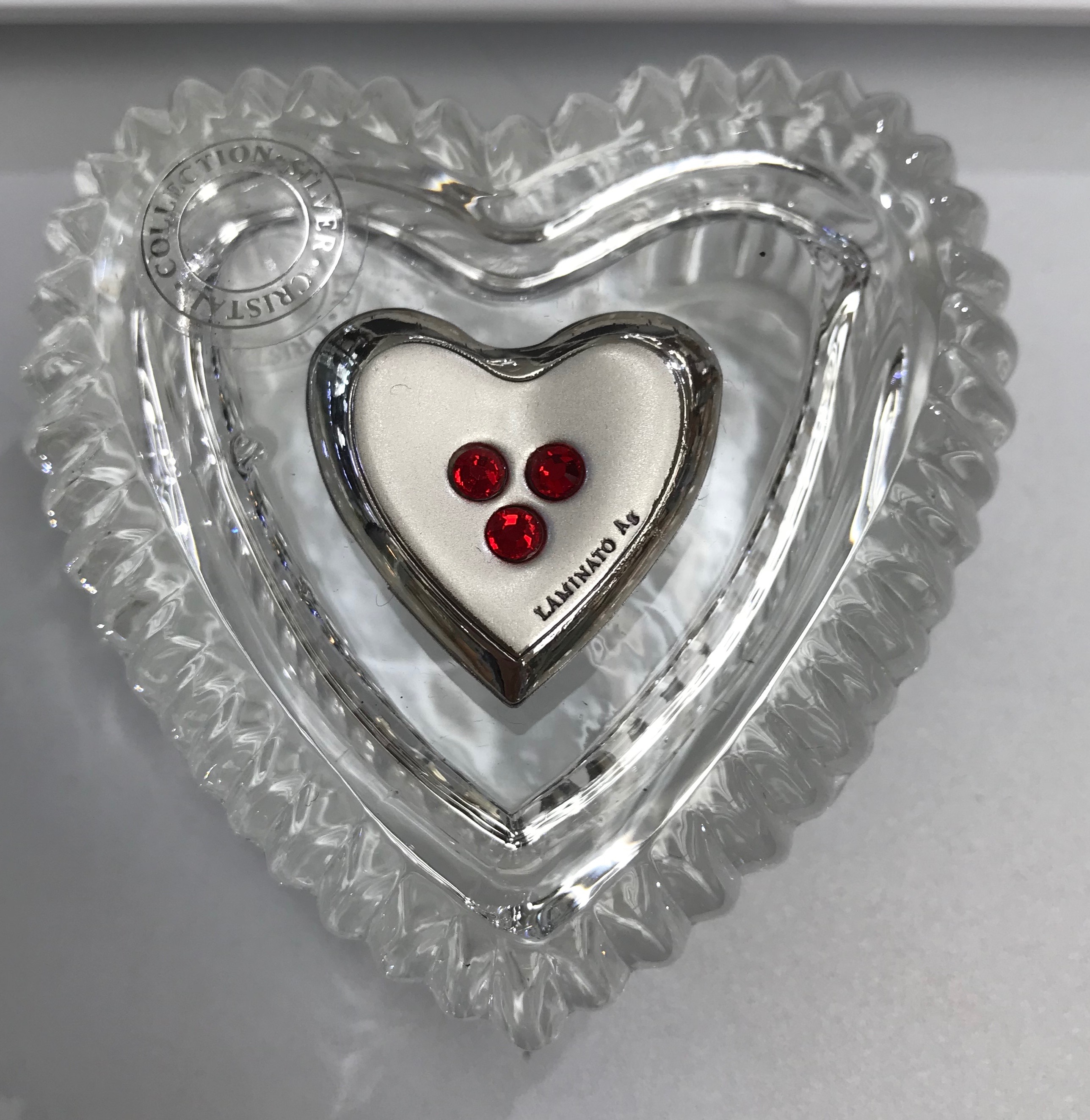 Crystal heart box - Item # 14615
