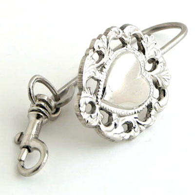 Nickel heart key finder - Item # 15620