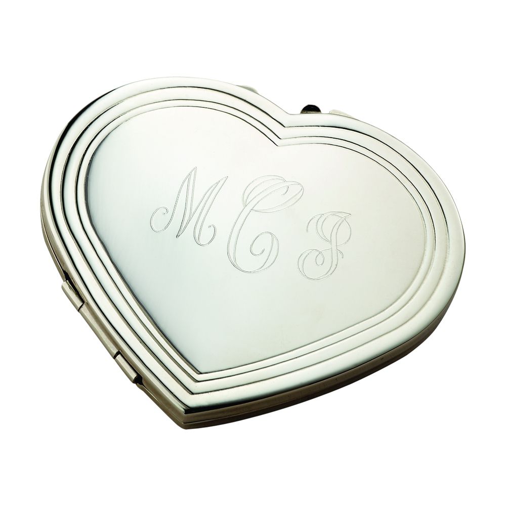 Heart shaped classic compact - Item # 16115