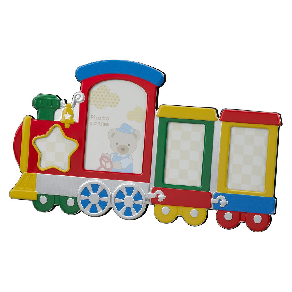 Multi color train design frame, - Item # 16119