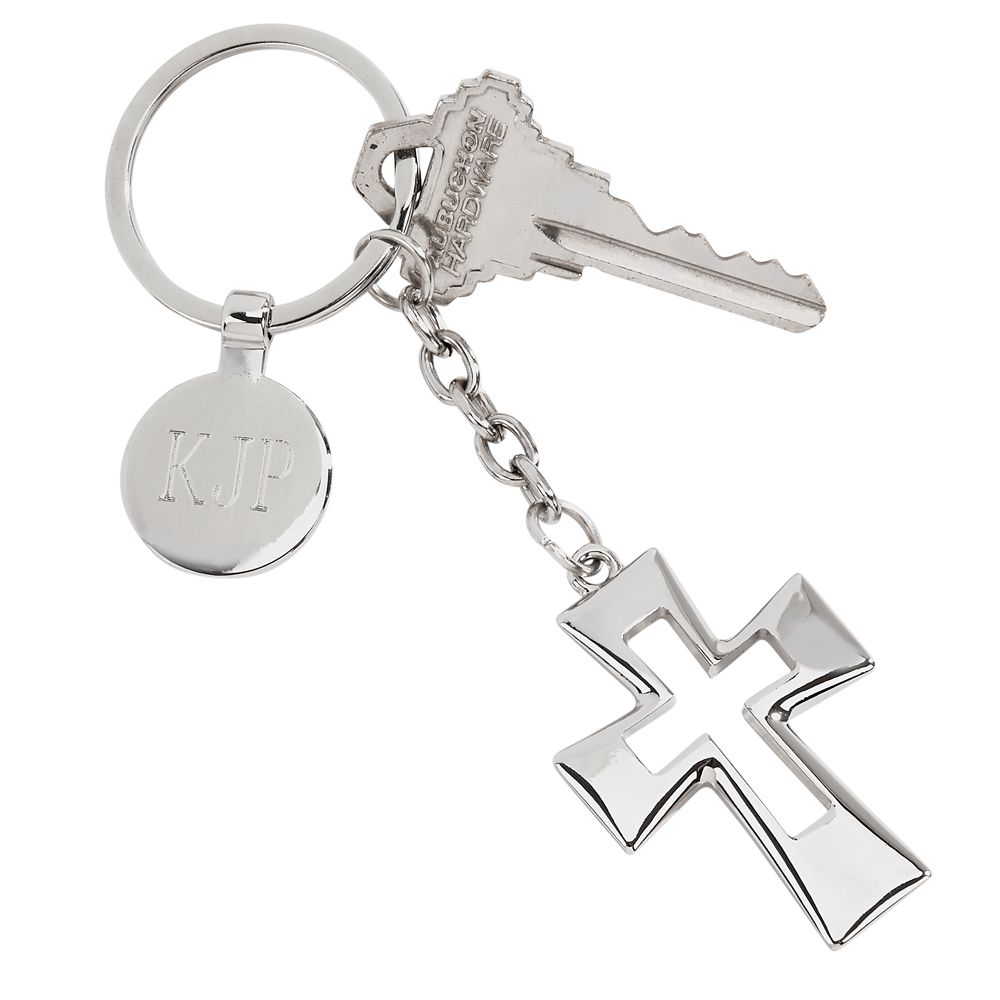 Open cross key chain, np 4.75" l - Item # 16242