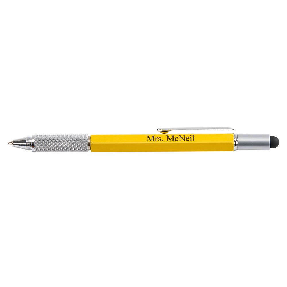 Yellow hidden multi tool pen - Item # 16264
