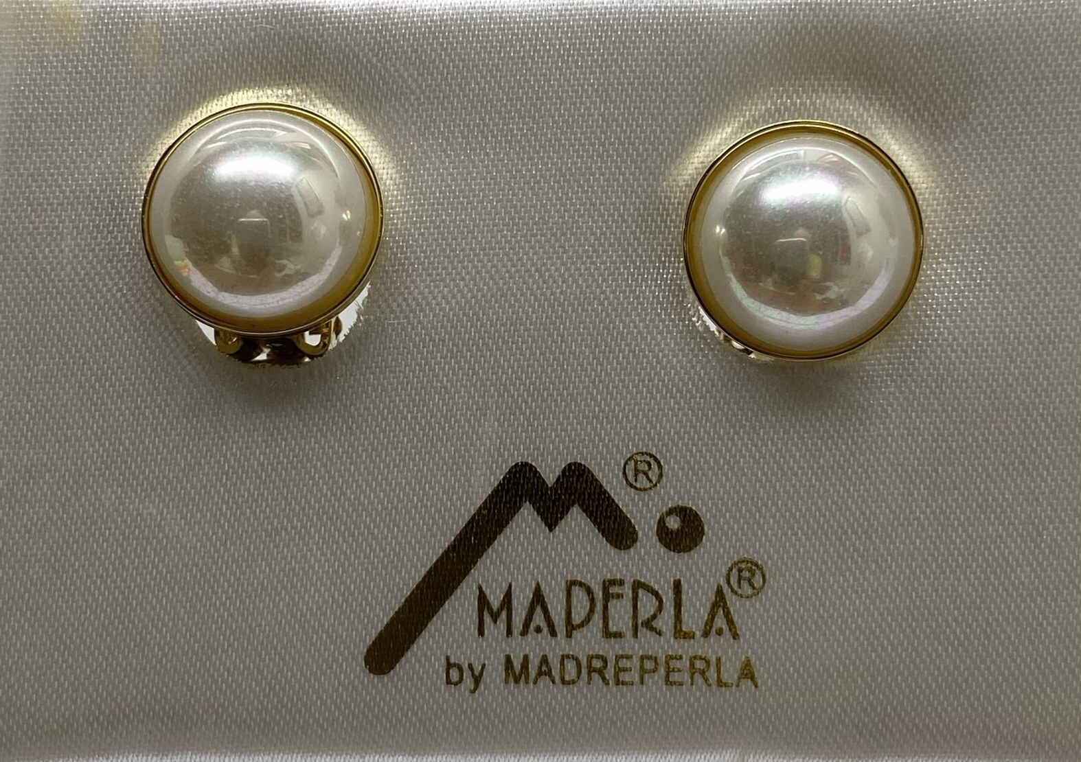 Earring mallorca pearls-gold - Item # 16434