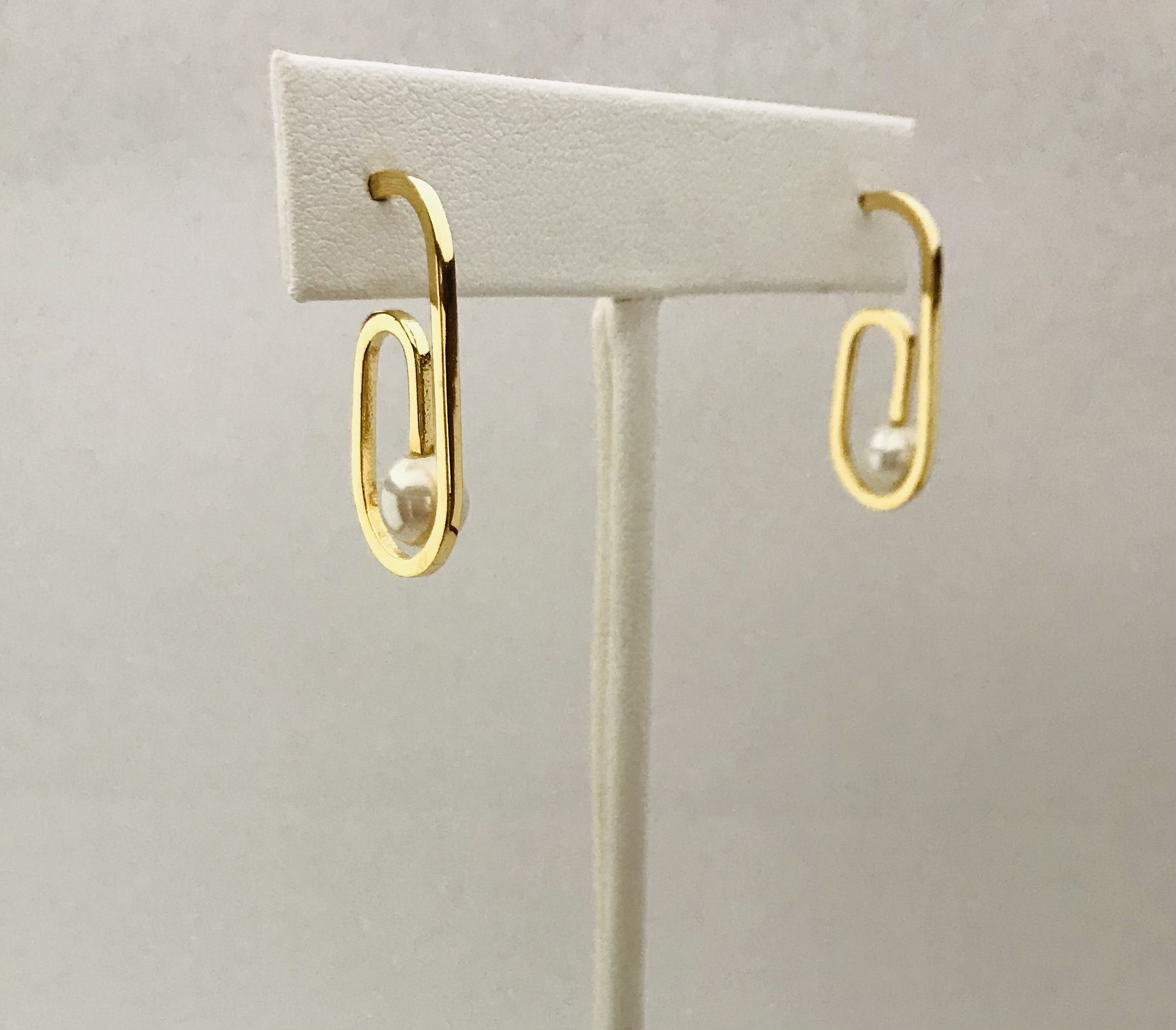Earring mallorca pearls-gold - Item # 16437