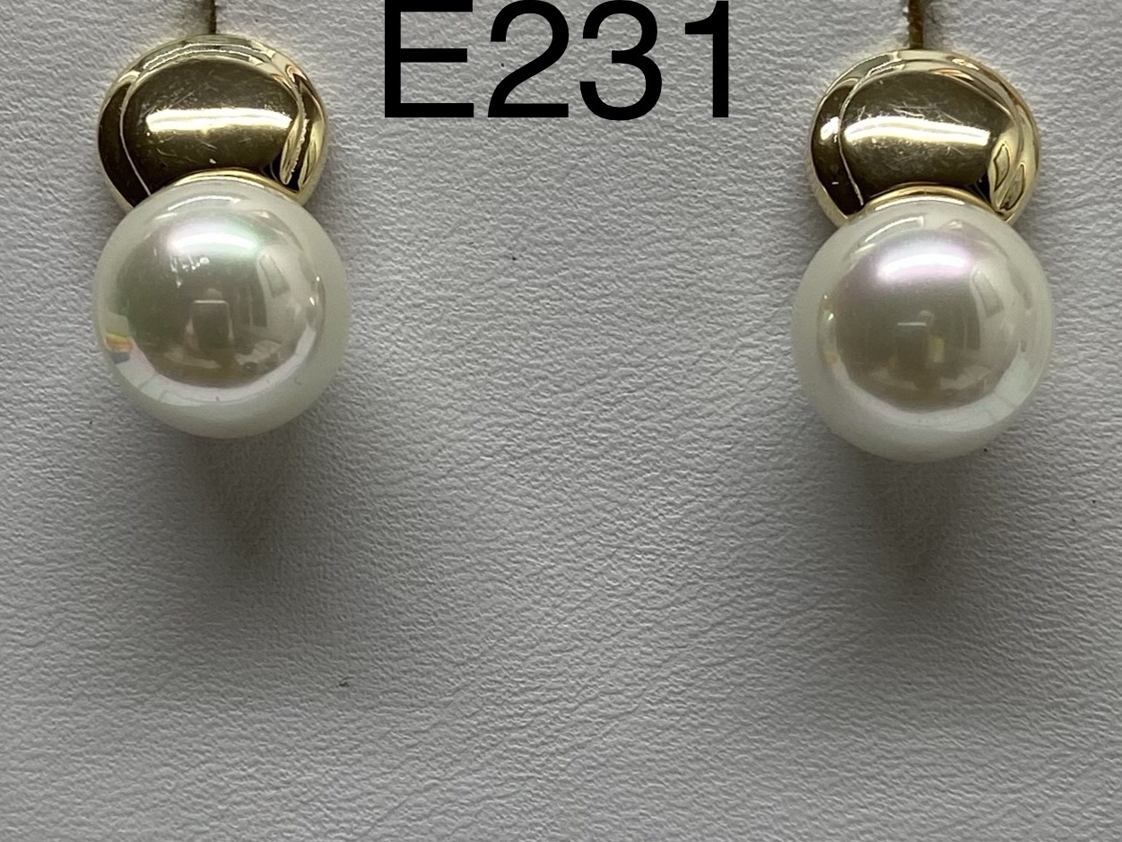 Earring mallorca pearls-gold - Item # 16451