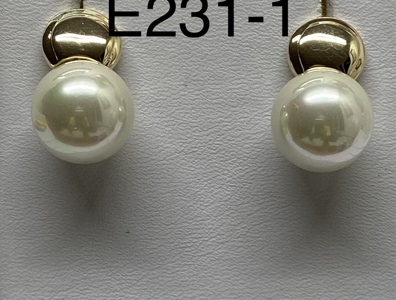 Earring mallorca pearls-gold - Item # 16453