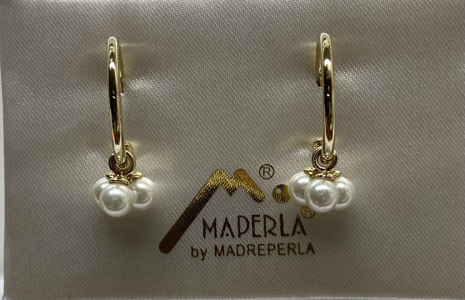 Earring mallorca pearls-gold - Item # 16470