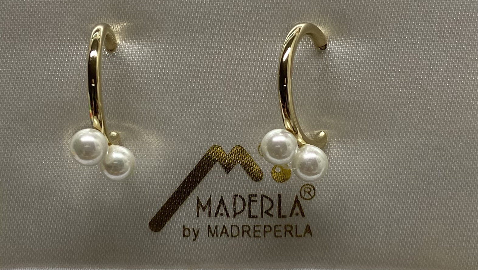 Earring mallorca pearls-gold - Item # 16475