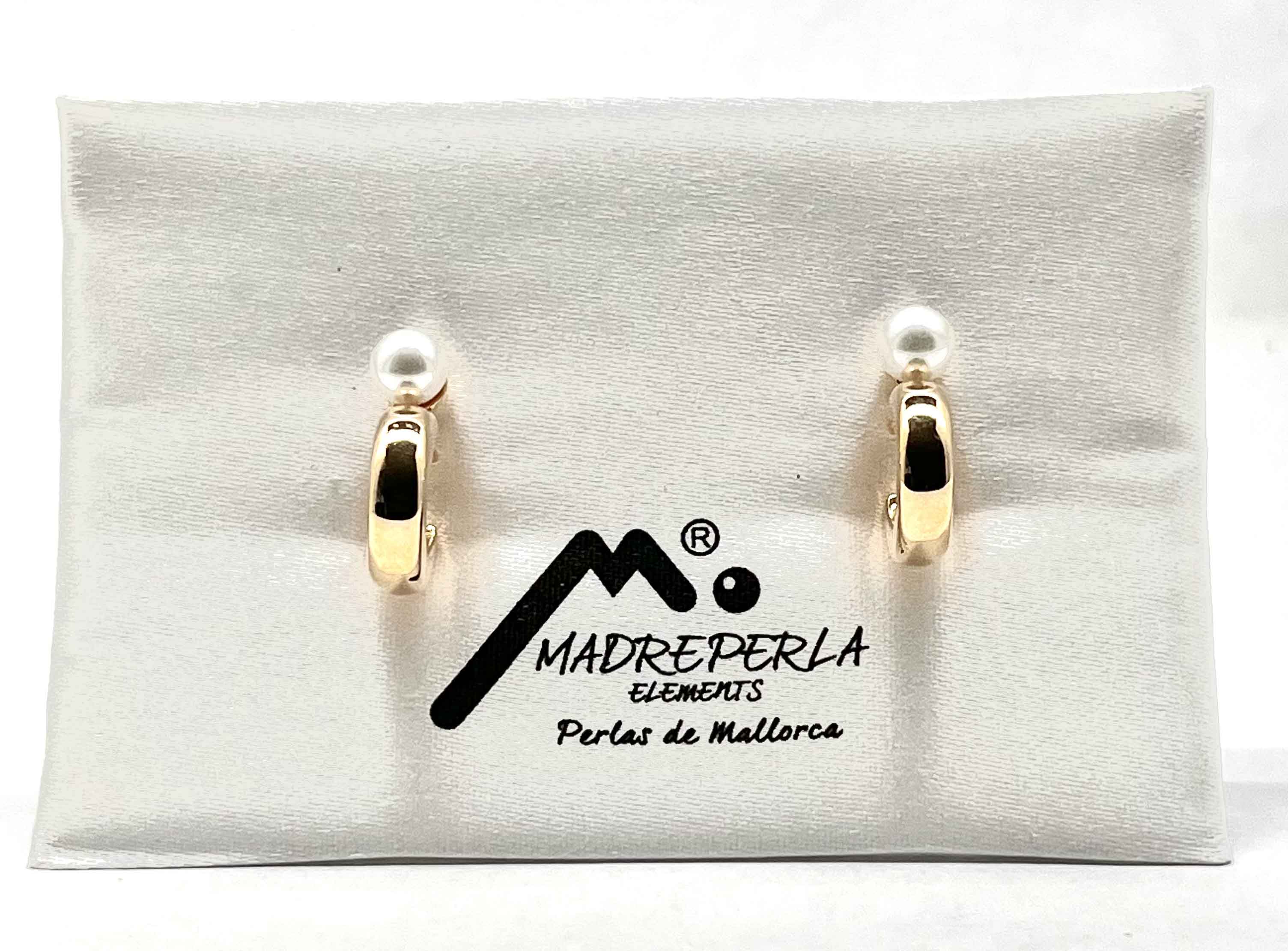 Earring mallorca pearls-gold - Item # 16477