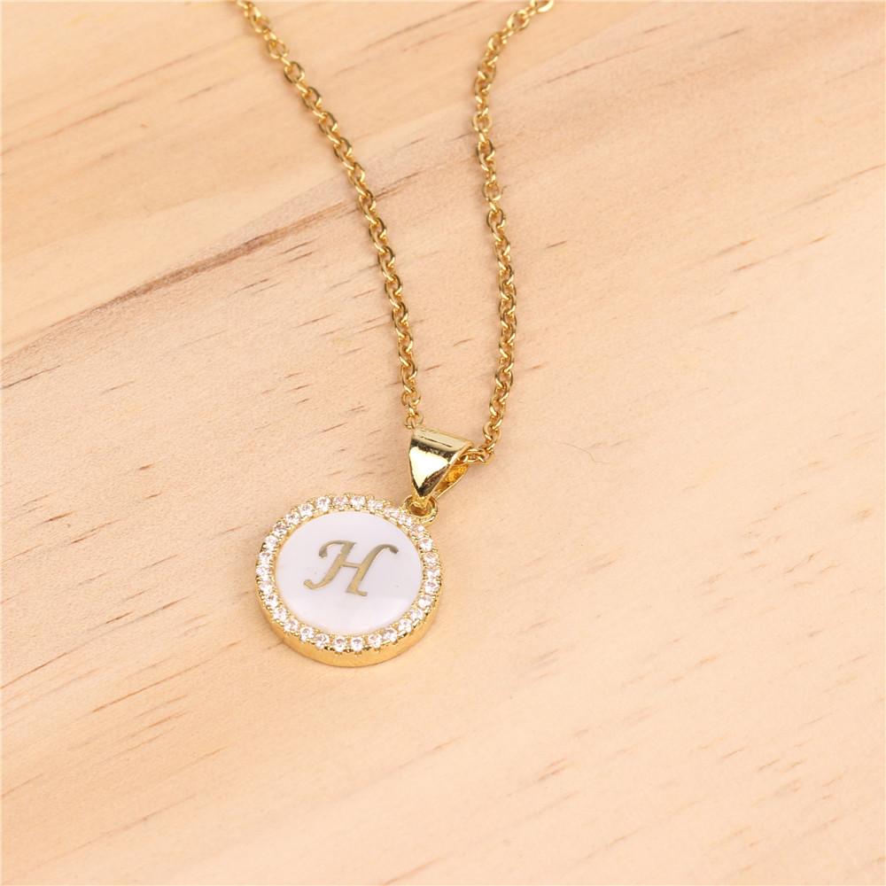 Initial h necklace - Item # 16671