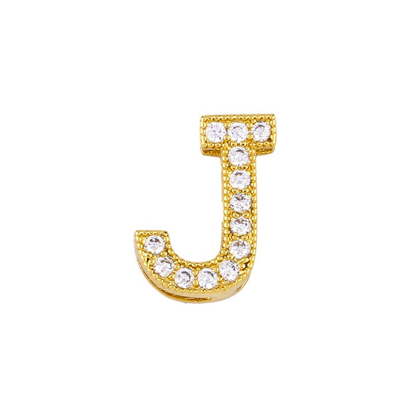 Initial j necklace diamond initial pendant couple necklace - Item # 16693