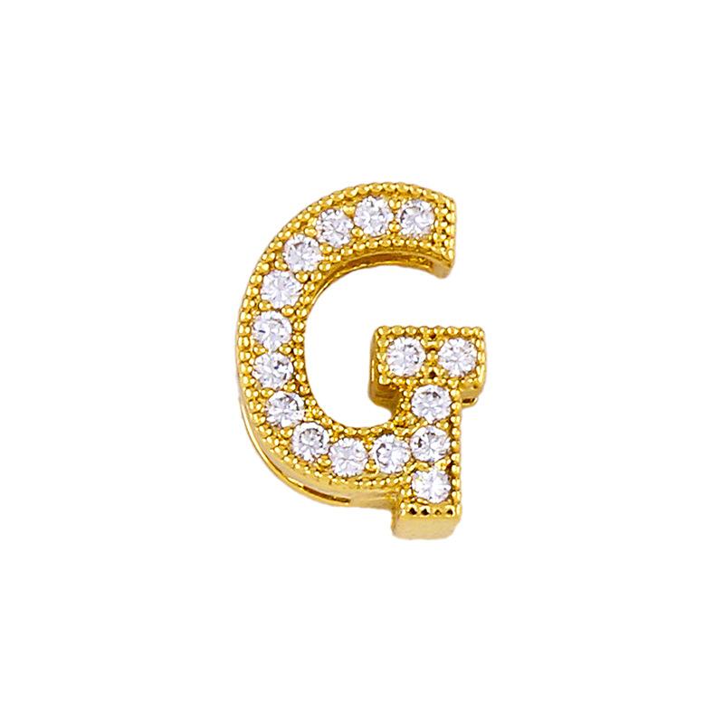 Initial g necklace diamond initial pendant couple necklace - Item # 16734