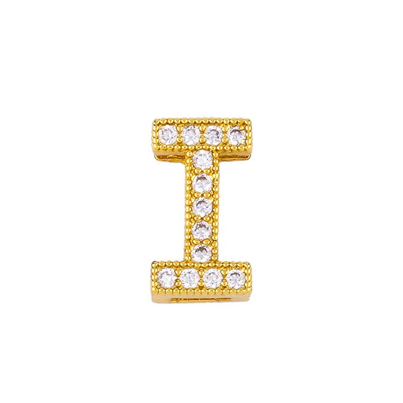 Initial i necklace diamond initial pendant couple necklace - Item # 16736