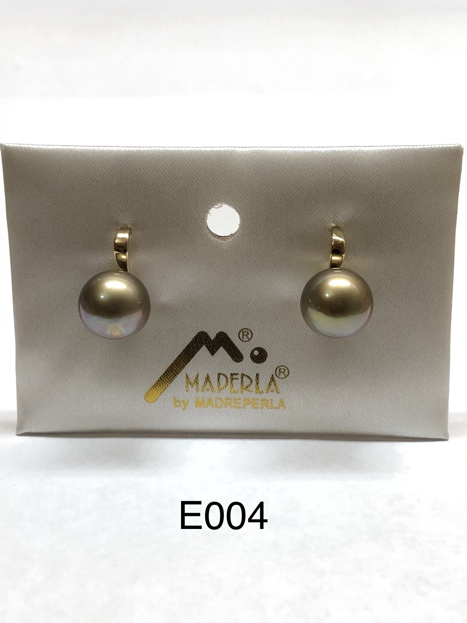 Earring 12mm mallorca pearls gold ir - Item # 17178