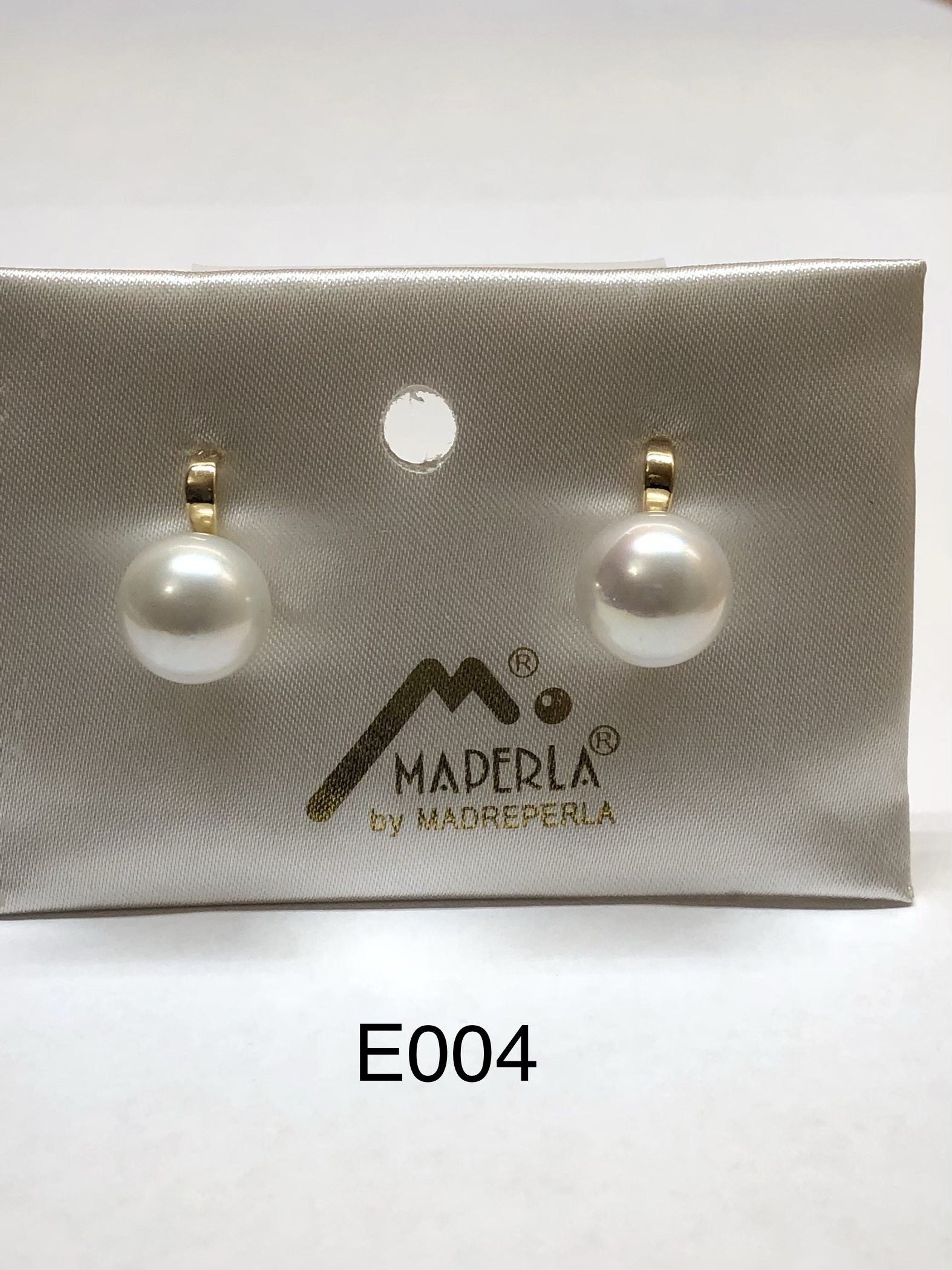 Earring 16mm mallorca pearls gold ir - Item # 17180