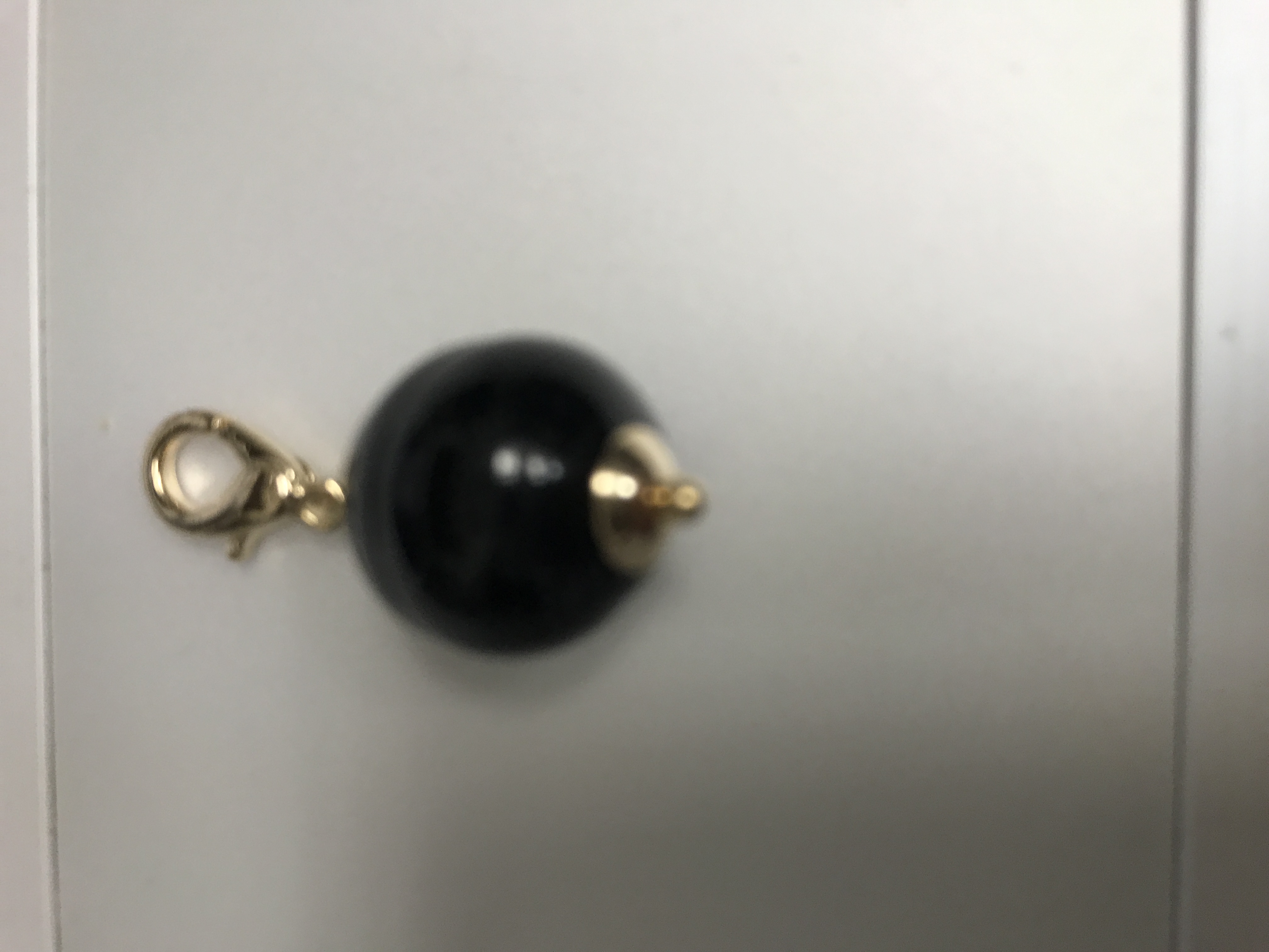 Pendant mallorca pearls 18 mm black barrocco - Item # 17655