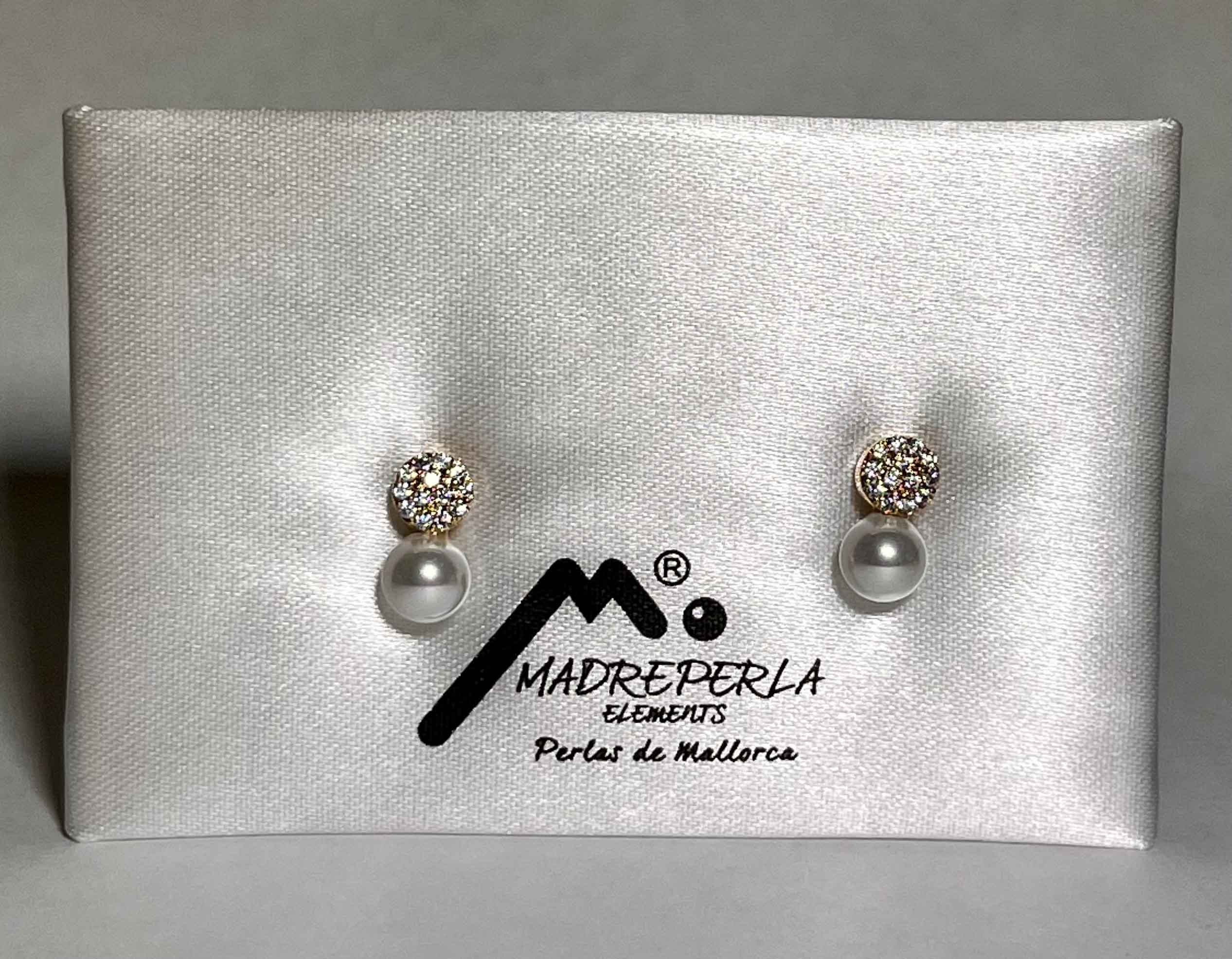 Earrings mallorca pearls gold plated - Item # 18429