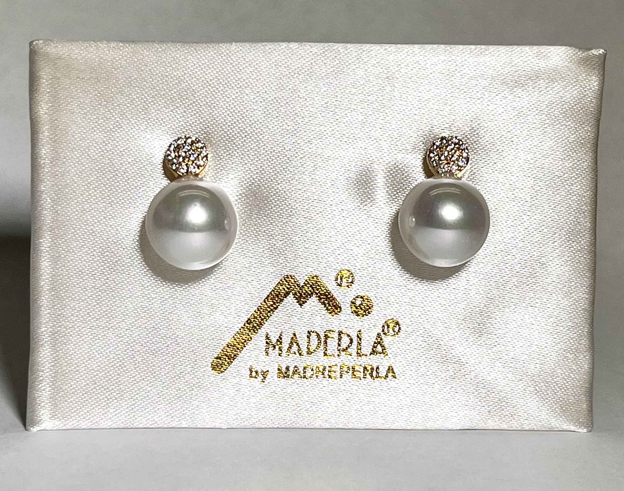 Earrings mallorca pearls gold plated - Item # 18432