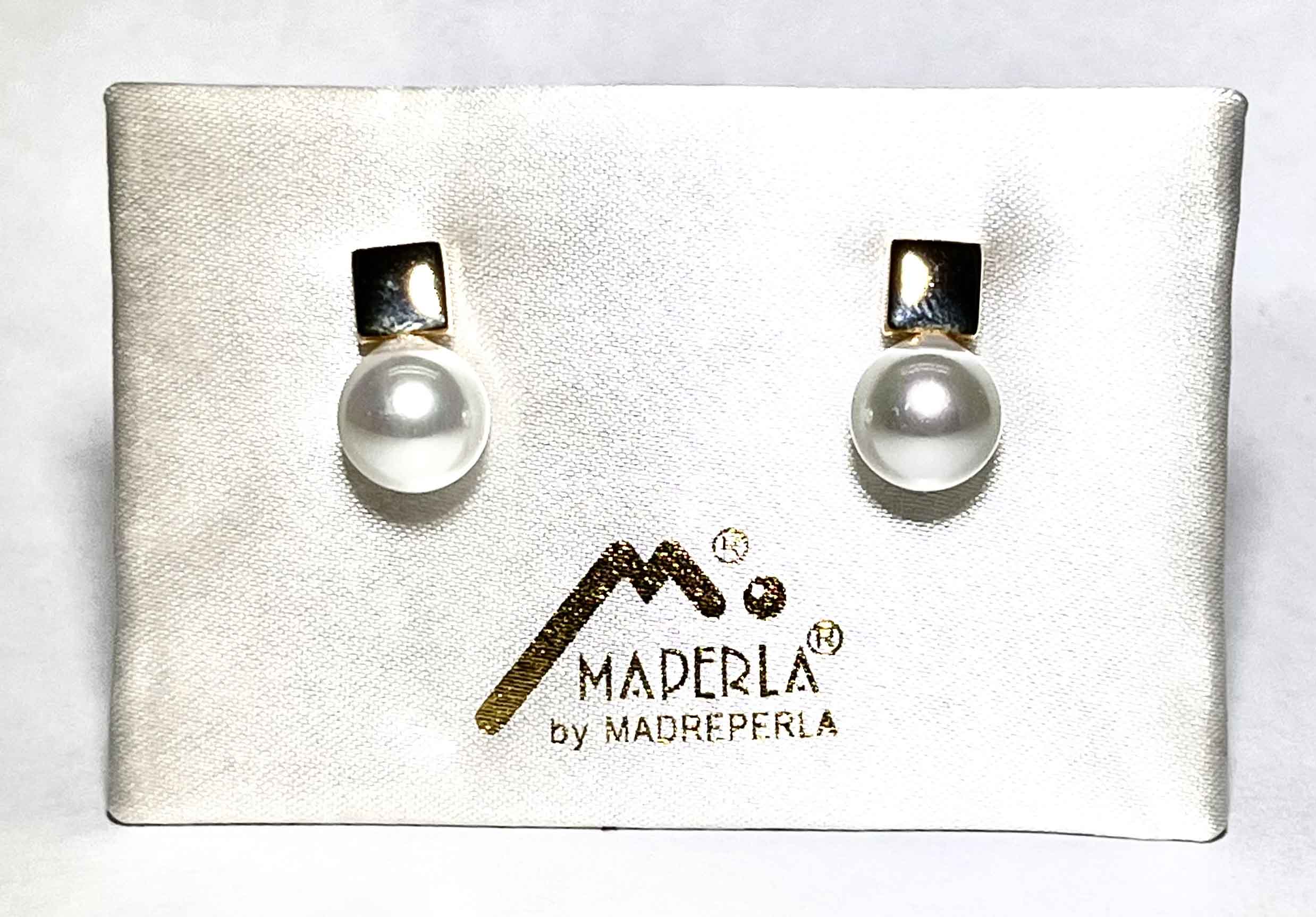 Earrings mallorca pearls gold plated - Item # 18450