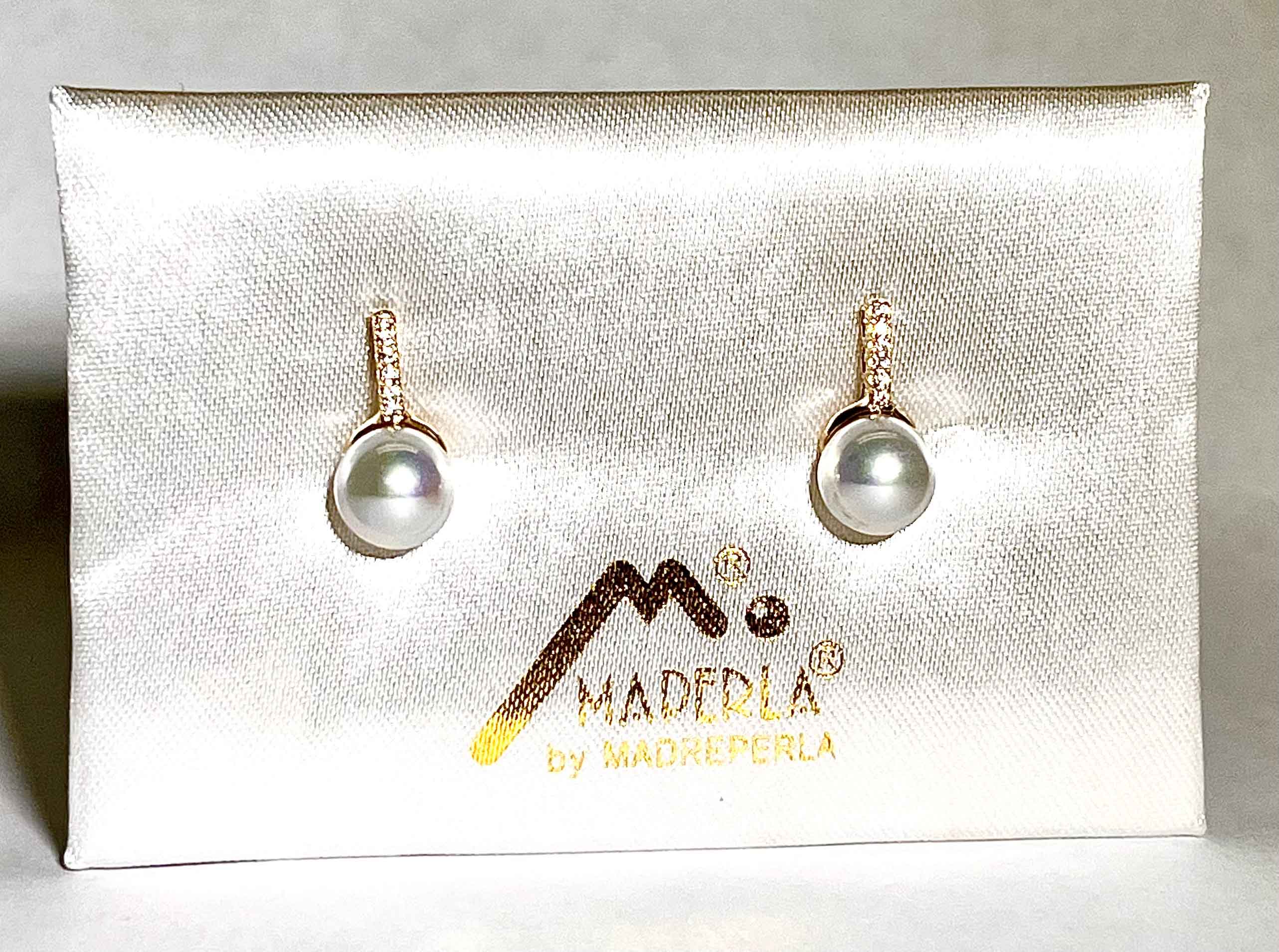 Earrings mallorca pearls gold plated - Item # 18459