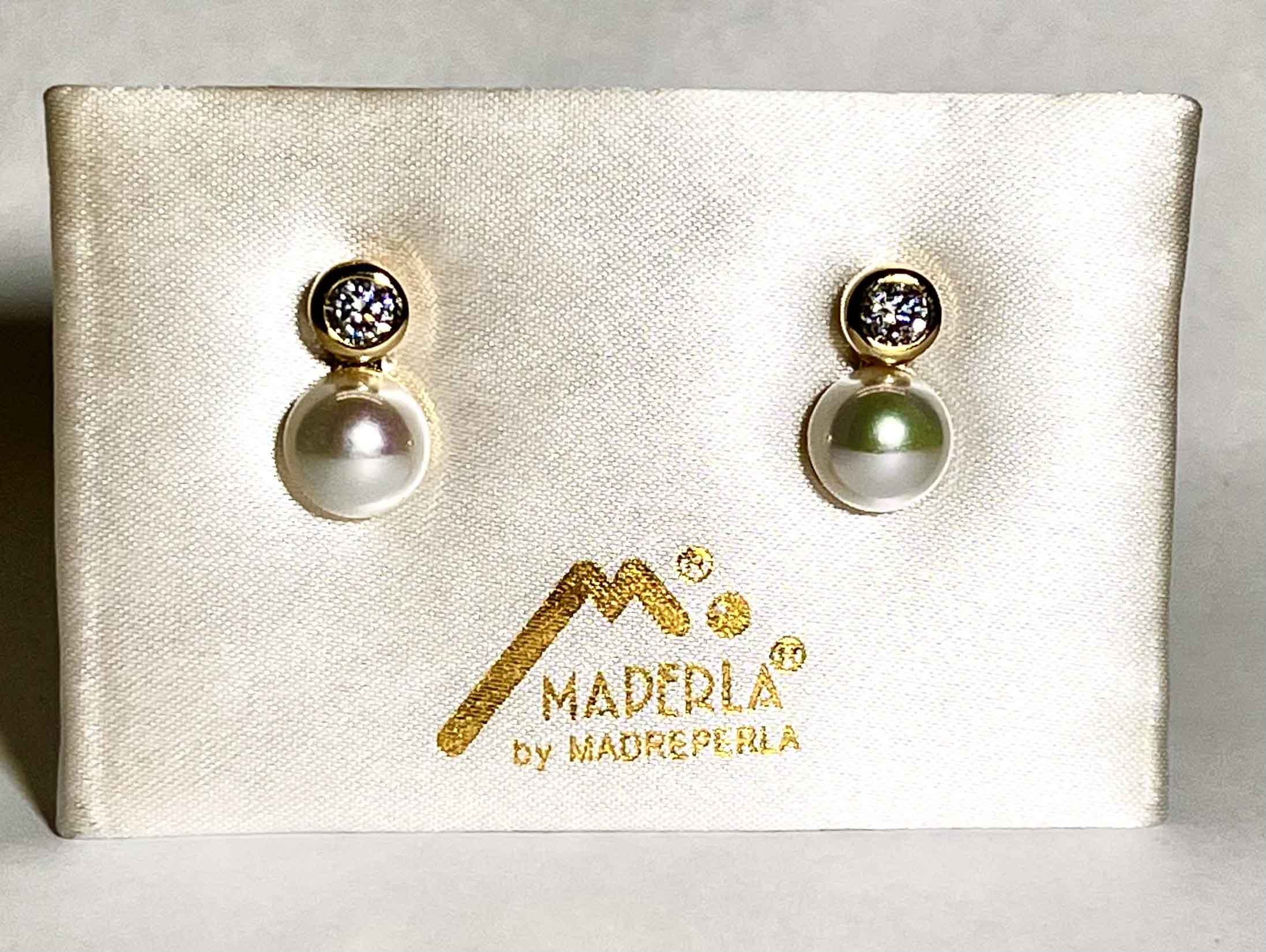 Earrings mallorca pearls gold plated - Item # 18463