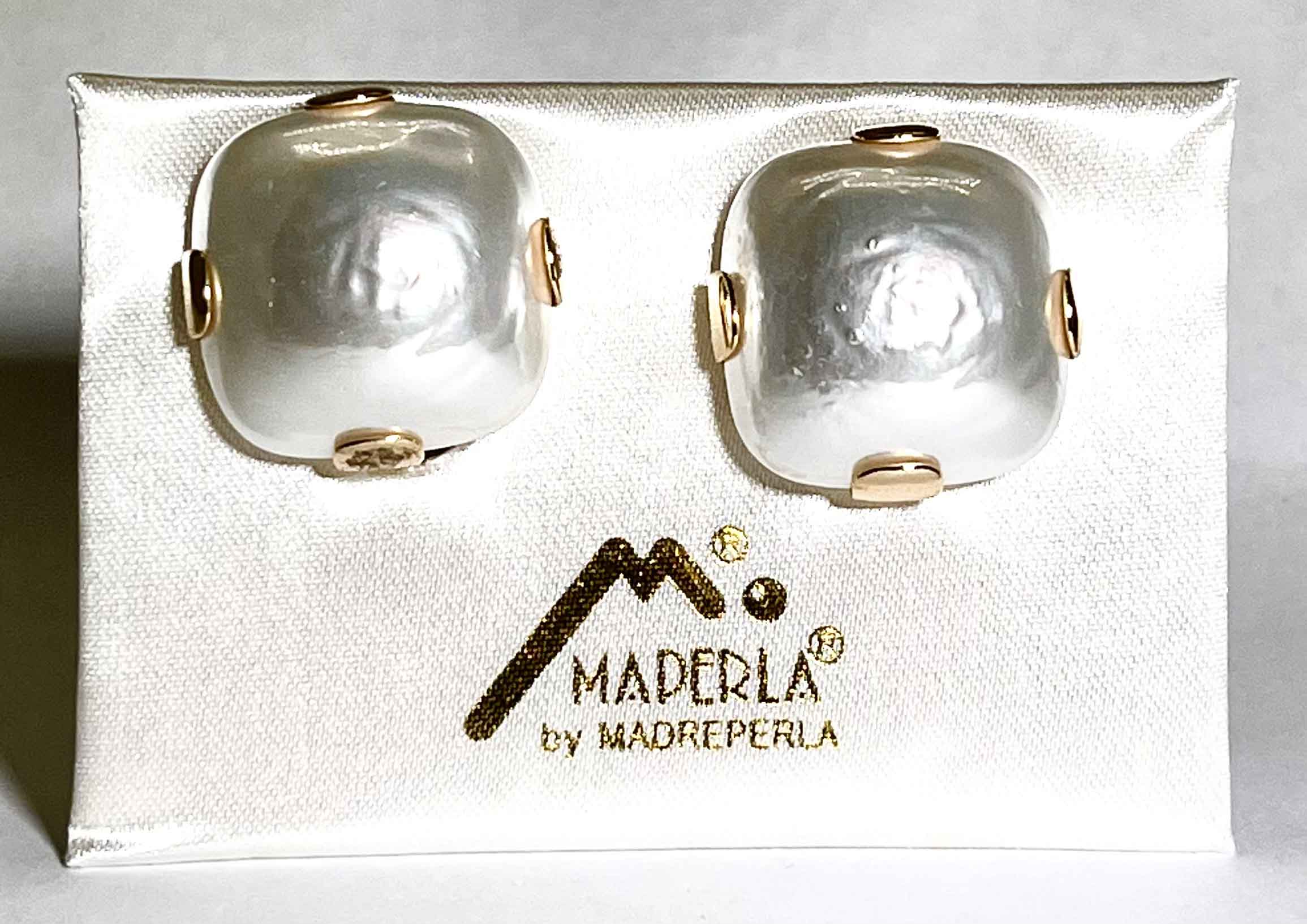 Earrings mallorca pearls gold plated - Item # 18468