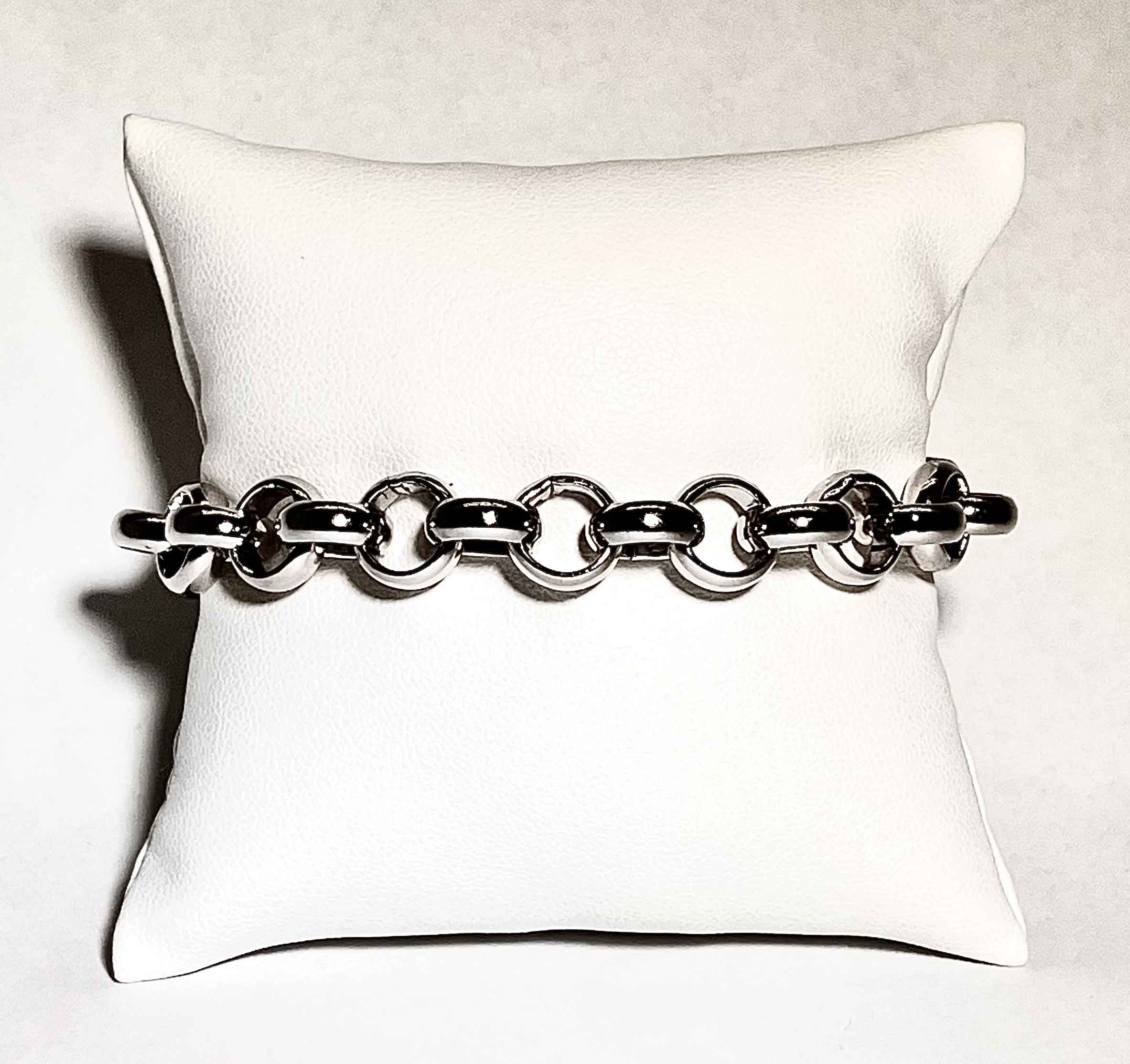 Metal bracelet rodio plated - Item # 18482