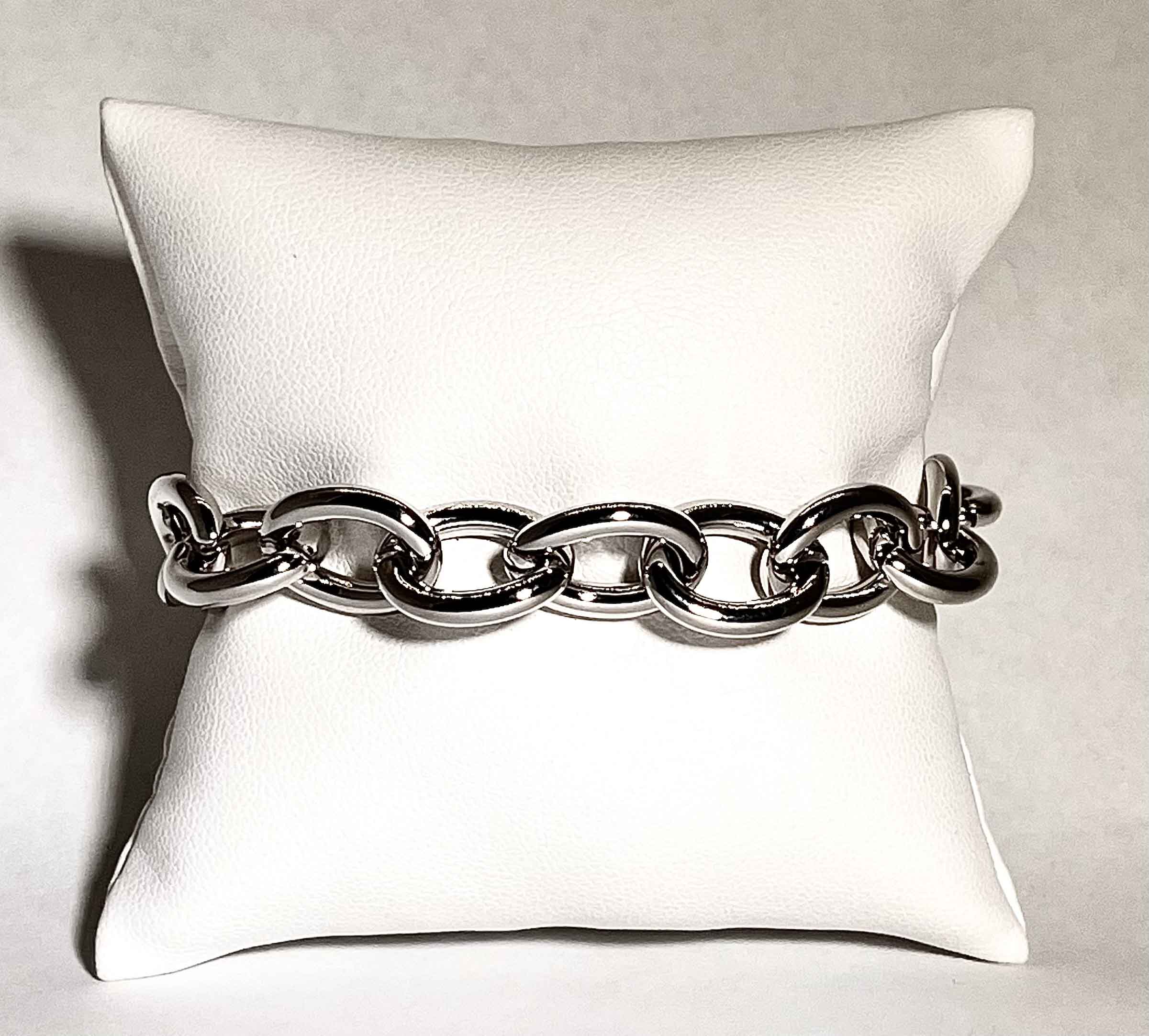 Metal bracelet rodio plated - Item # 18484