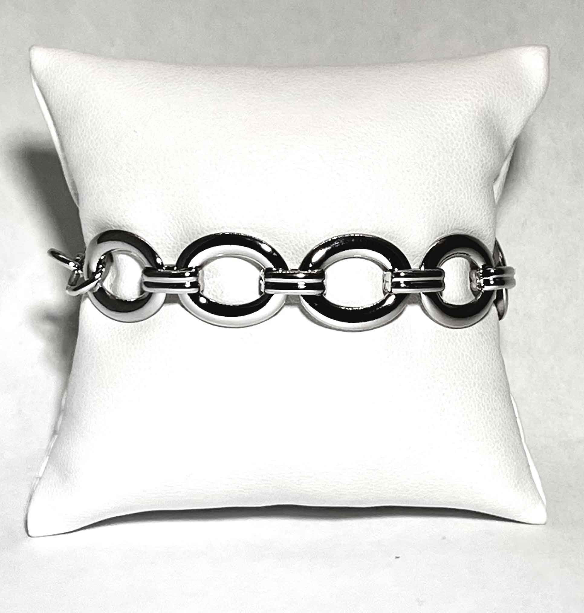 Metal bracelet rodium plated - Item # 18492